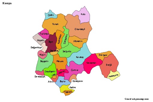 Sample Maps for Konya (colored)