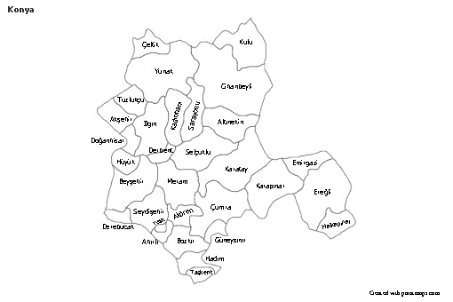 Sample Maps for Konya (black-white)