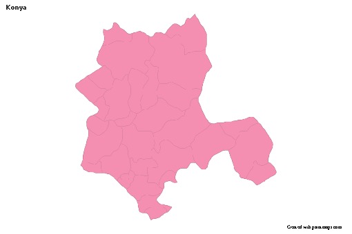 Sample Maps for Konya (pink,outline)