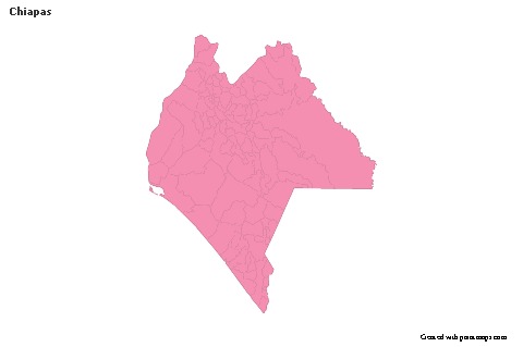 Sample Maps for Chiapas (pink,outline)