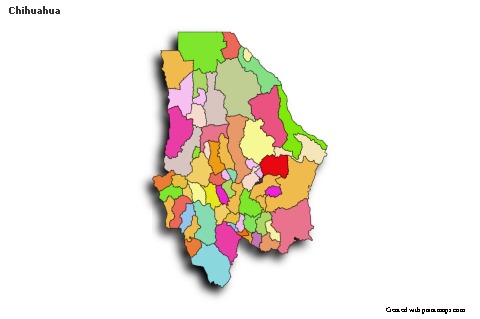 Sample Maps for Chihuahua (colored,shadowy)