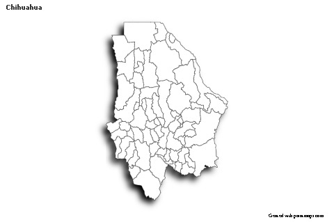 Sample Maps for Chihuahua (black-white,shadowy)