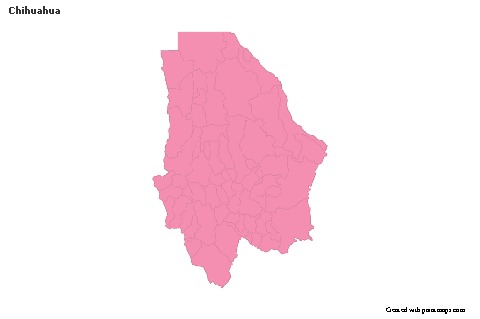 Sample Maps for Chihuahua (pink,outline)