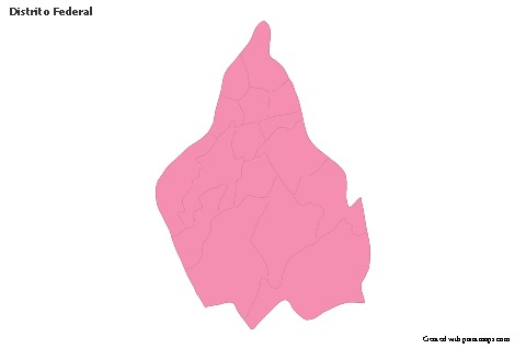 Ciudad de México için Örnek Haritalar (pembe,anahat)