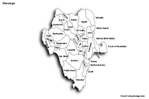 Sample Maps for Durango (black-white,shadowy)