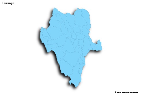 Sample Maps for Durango (blue,outline,shadowy)