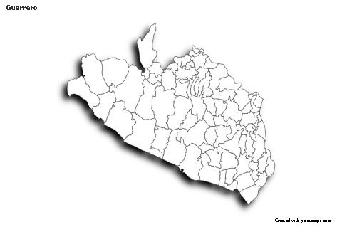 Sample Maps for Guerrero (black-white,shadowy)