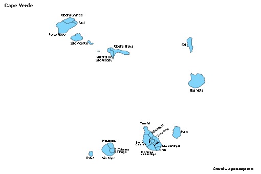 Sample Maps for Cape Verde (blue)