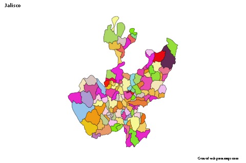 Sample Maps for Jalisco (colored)