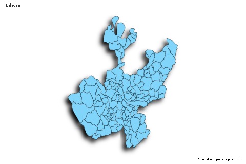 Sample Maps for Jalisco (blue,shadowy)