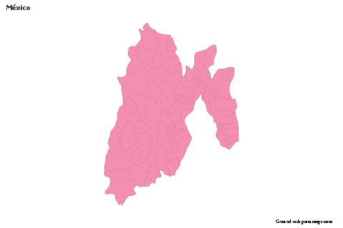 México için Örnek Haritalar (pembe,anahat)