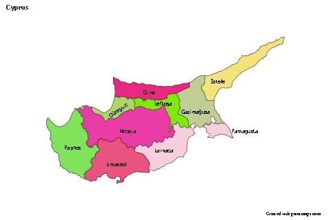 Sample Maps for Cyprus (colored)