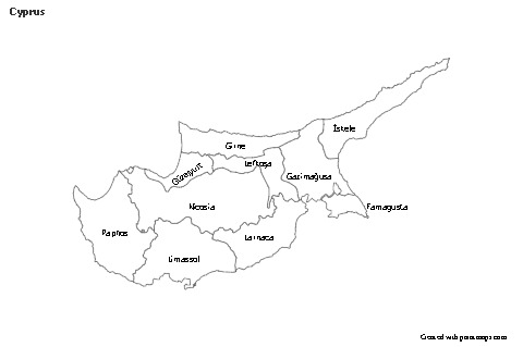Sample Maps for Cyprus (black-white)