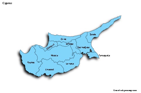 Sample Maps for Cyprus (blue,shadowy)