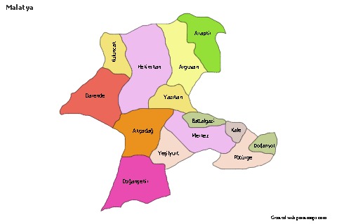 Sample Maps for Malatya (colored)