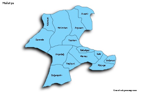 Sample Maps for Malatya (blue,shadowy)