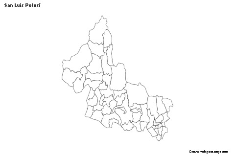Sample Maps for San Luis Potosí (black-white)