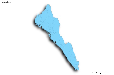 Sample Maps for Sinaloa (blue,outline,shadowy)