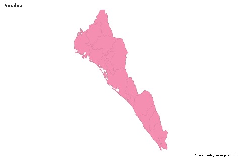 Sample Maps for Sinaloa (pink,outline)