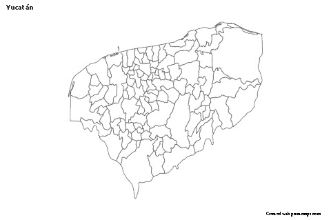 Sample Maps for Yucatán (black-white)