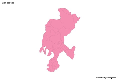 Sample Maps for Zacatecas (pink,outline)