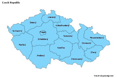 Sample Maps for Czech Republic (blue)