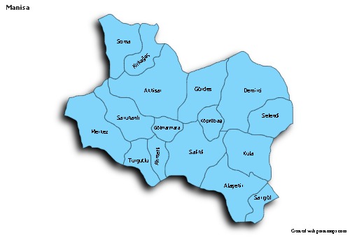 Mapas de muestra para Manisa (azul,sombrío)