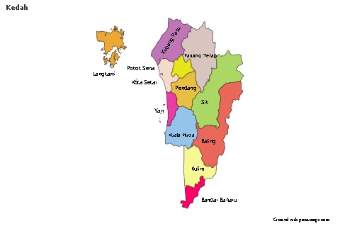 Sample Maps for Kedah (colored)