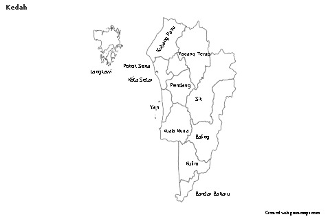 Sample Maps for Kedah (black-white)