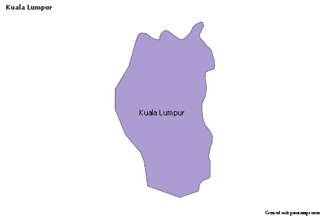 Kuala Lumpur için Örnek Haritalar (renkli)
