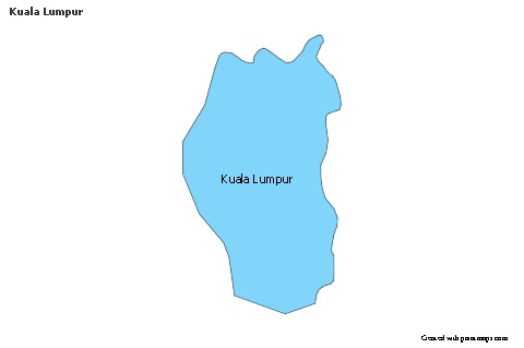 Kuala Lumpur için Örnek Haritalar (mavi)