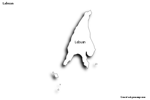 Sample Maps for Labuan (black-white,shadowy)