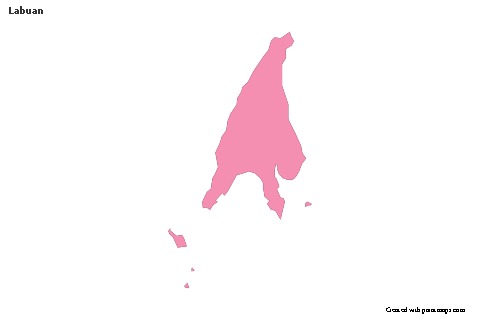 Sample Maps for Labuan (pink,outline)