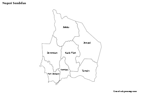 Sample Maps for Negeri Sembilan (black-white)
