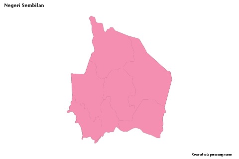 Sample Maps for Negeri Sembilan (pink,outline)