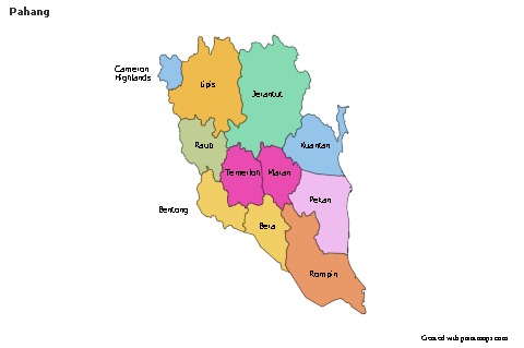 Sample Maps for Pahang (colored)