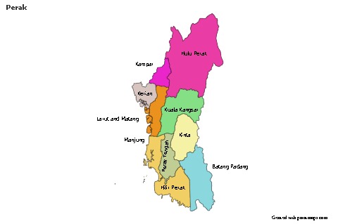 Sample Maps for Perak (colored)