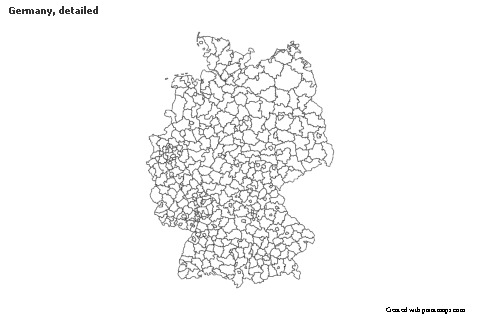 Sample Maps for Germany, detailed (black-white)