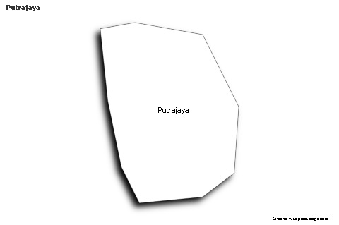 Sample Maps for Putrajaya (black-white,shadowy)