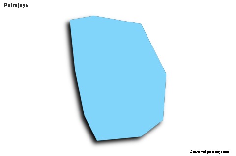 Sample Maps for Putrajaya (blue,outline,shadowy)