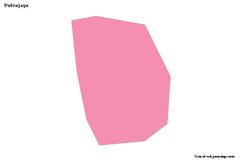 Sample Maps for Putrajaya (pink,outline)