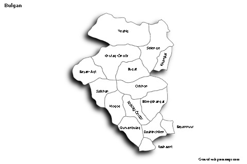 Sample Maps for Bulgan (black-white,shadowy)