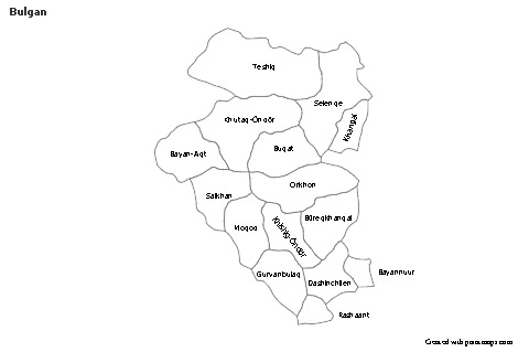 Sample Maps for Bulgan (black-white)