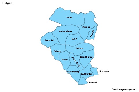 Sample Maps for Bulgan (blue)