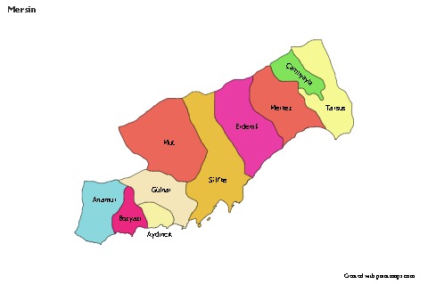 Sample Maps for Mersin (colored)
