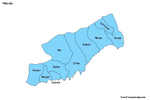 Sample Maps for Mersin (blue)