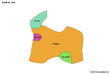 Sample Maps for Darhan-Uul (colored)