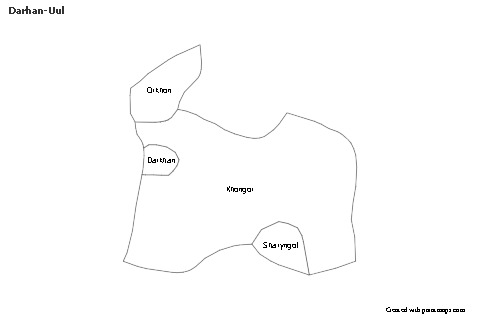 Sample Maps for Darhan-Uul (black-white)