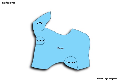 Sample Maps for Darhan-Uul (blue,shadowy)