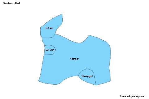 Sample Maps for Darhan-Uul (blue)